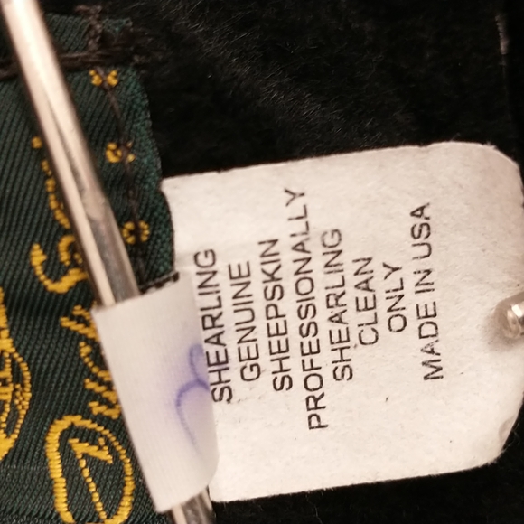 Authentic Shearling USA made Coat Long Jacket Dark Brown Suede Leather Fur Trim - Picture 8 of 16